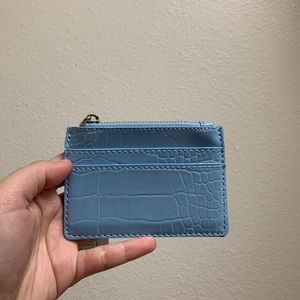CARDHOLDER IN BLUE TEXTURE
